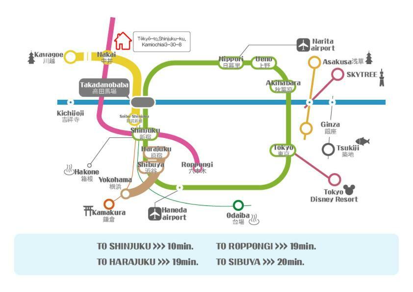 Shinjuku 5-Room Family House Токио Екстериор снимка